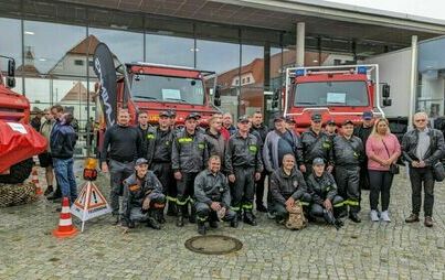 Zdjęcie do Strażacy z Gminy Sulik&oacute;w w Dreźnie-na branżowych targach pożarnictwa, ochrony cywilnej i zabezpieczenia przed katastrofami