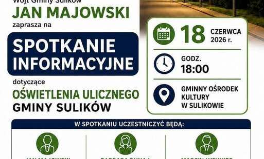 Zdjęcie do Spotkanie organizacyjne dotyczące oświetlenia ulicznego Gminy Sulik&oacute;w